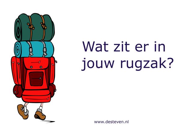 Wat zit er in jouw rugzak?